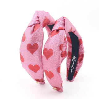 Brianna Cannon - Pink and Red Hearts Shimmer Headband - Boutique Bella BellaBrianna Cannon