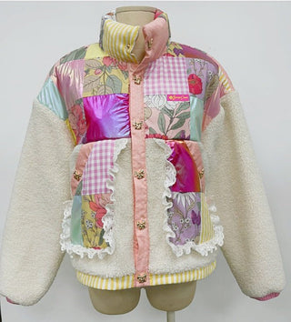 Brianna Cannon - Pretty Patchwork Sherpa Jacket - Boutique Bella BellaBrianna Cannon