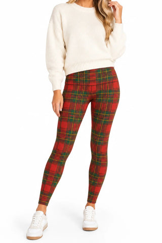 Brianna Cannon Tartan Plaid Leggings - Boutique Bella Bellaleggings