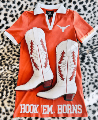 Brianna Cannon - Texas Club Dress with Longhorn Logo - Boutique Bella BellaBrianna Cannon