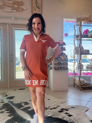 Brianna Cannon - Texas Club Dress with Longhorn Logo - Boutique Bella BellaBrianna Cannon