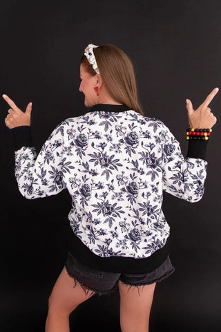 Brianna Cannon • TEXAS TECH FLORAL TOILE SWEATSHIRT - Boutique Bella BellaGameday