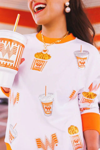 Brianna Cannon - Whataburger Meal Sweatshirt - Boutique Bella BellaSweatshirt