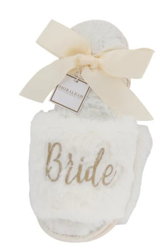 Bride Slippers - Ivory - Boutique Bella Bellaslippers