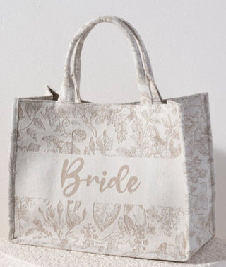 Bride Tote, Natural - Boutique Bella BellaTote Bag