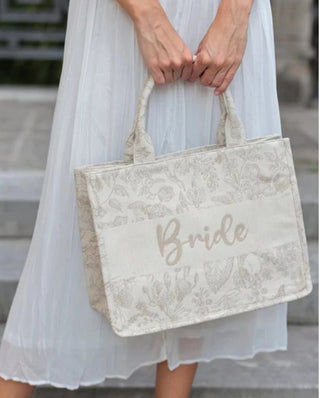 Bride Tote, Natural - Boutique Bella BellaTote Bag