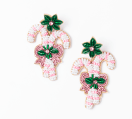 Bright Holiday Beaded Earrings - Boutique Bella BellaEarrings