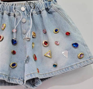 Bring on the Bling Shorts  - Boutique Bella BellaShorts