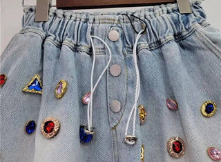 Bring on the Bling Shorts  - Boutique Bella BellaShorts