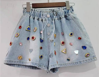 Bring on the Bling Shorts  - Boutique Bella BellaShorts