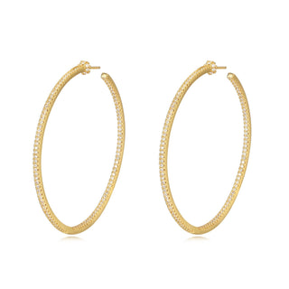 Brittney CZ Hoop - Boutique Bella BellaEarring