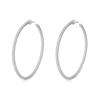 Brittney CZ Hoop - Boutique Bella BellaEarring