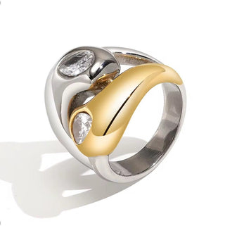 Brody Two Tone Ring - Boutique Bella BellaRing