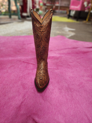 Brown Bellona Tooled Boots - Dingo - Boutique Bella BellaBoots