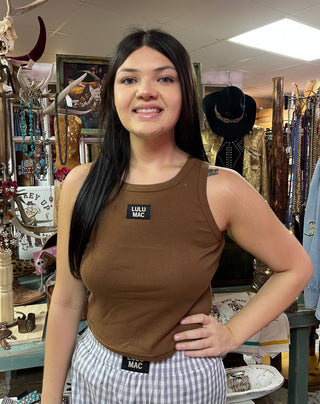 Brown LuLu Tank Top - Boutique Bella BellaTank Top