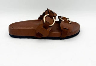 Brown Miranda Sandal with Two Straps - Boutique Bella BellaSandals