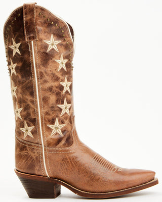 Brown Serenade Snip With Studs Boots - Boutique Bella Bellaboots