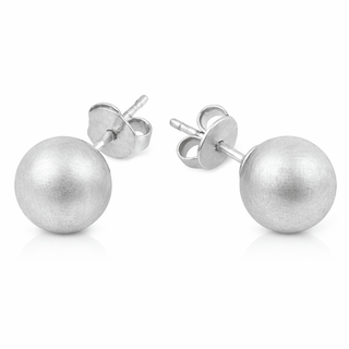 Brushed Allie Bead Stud - Boutique Bella BellaEarring