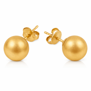 Brushed Allie Bead Stud - Boutique Bella BellaEarring