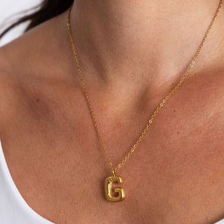Bubble Initial Necklace - Boutique Bella BellaNecklace