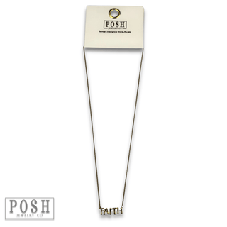 Bubble letter pendant necklace - Boutique Bella BellaNecklaces
