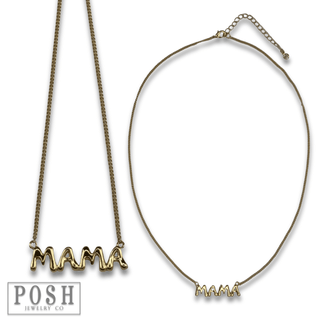 Bubble letter pendant necklace - Boutique Bella BellaNecklaces