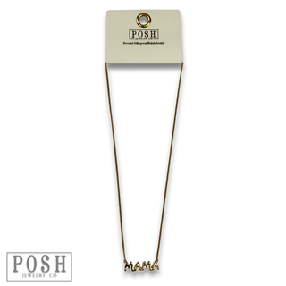 Bubble letter pendant necklace - Boutique Bella BellaNecklaces