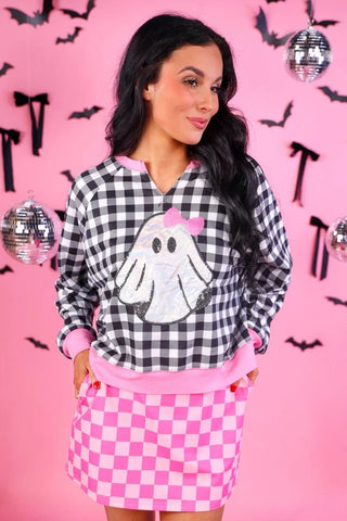 Bubblegum Checkered Skort - Boutique Bella BellaSkort