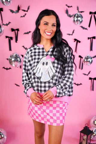 Bubblegum Checkered Skort - Boutique Bella BellaSkort