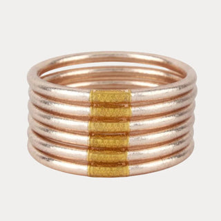 Budhagirl Champagne All Weather Bangles® (Set of 6) - Boutique Bella BellaBangles
