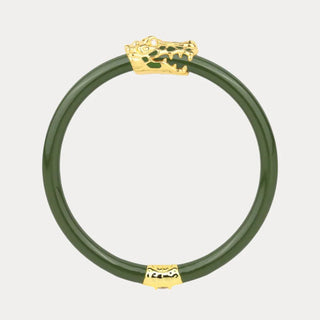 BudhaGirl Fauna Crocodile All Weather Bangle® (AWB®) - Jade - Boutique Bella BellaBangle