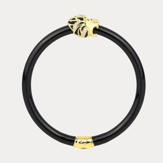 BudhaGirl Fauna Lion All Weather Bangle® (AWB®) - Black - Boutique Bella BellaBangle