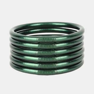 BudhaGirl Frond All Weather Bangles® (Set of 6) - Serenity Prayer - Boutique Bella BellaBangles