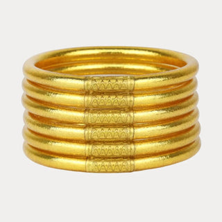 Budhagirl Gold All Weather Bangles® (Set of 6) - Serenity Prayer - Boutique Bella BellaBangles