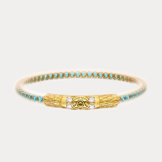 BudhaGirl Queen All Weather Bangle® (AWB®) - Aqua - Boutique Bella BellaBangles