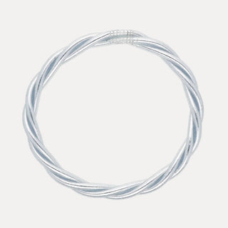BudhaGirl Silver Twist All Weather Bangle® - Boutique Bella BellaBangles