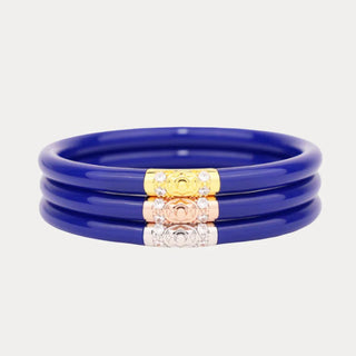 Budhagirl Three Kings All Weather Bangles® (AWB®) - Lapis - Boutique Bella BellaBangles