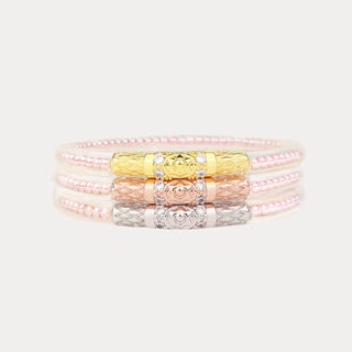 Budhagirl Three Queens All Weather Bangles Pink Pearl - Boutique Bella BellaBangles