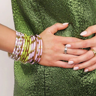 BudhaGirl Wasabi Veda Bangles - Set of 6 - Boutique Bella BellaBangles