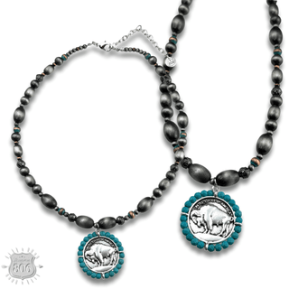 Buffalo coin necklace - Boutique Bella BellaNecklaces