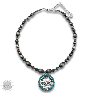 Buffalo coin necklace - Boutique Bella BellaNecklaces