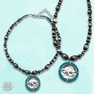 Buffalo coin necklace - Boutique Bella BellaNecklaces