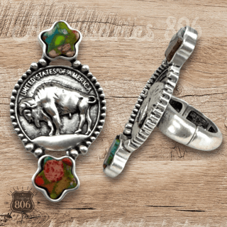 Buffalo nickel ring - Boutique Bella BellaRings