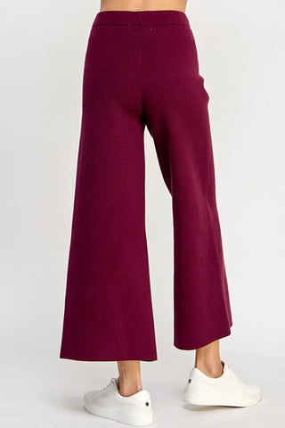 Burgundy Bliss Sweater Pants - Boutique Bella Bellapants
