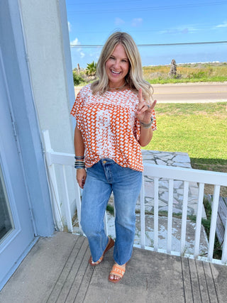 Burnt Orange State Of Mind Top - Boutique Bella Bellatop