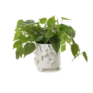 Butterfly Footed Cachepot with Sculpted Butterflies - Boutique Bella Bellaplanter