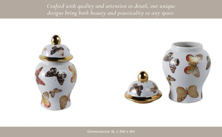 Butterfly Garden Decorative Jar – 8 in. - Boutique Bella Bellajar