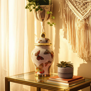 Butterfly Garden Decorative Jar – 8 in. - Boutique Bella Bellajar
