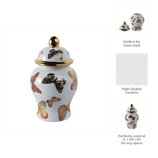 Butterfly Garden Decorative Jar – 8 in. - Boutique Bella Bellajar