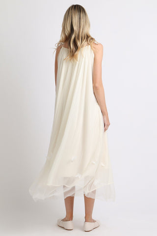 Butterfly Kiss Ivory Gown - Boutique Bella BellaMaxi dress
